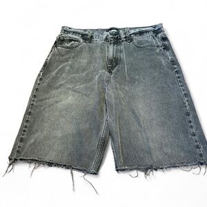 Rsq Men's Black Baggy Skater Y2K Jorts